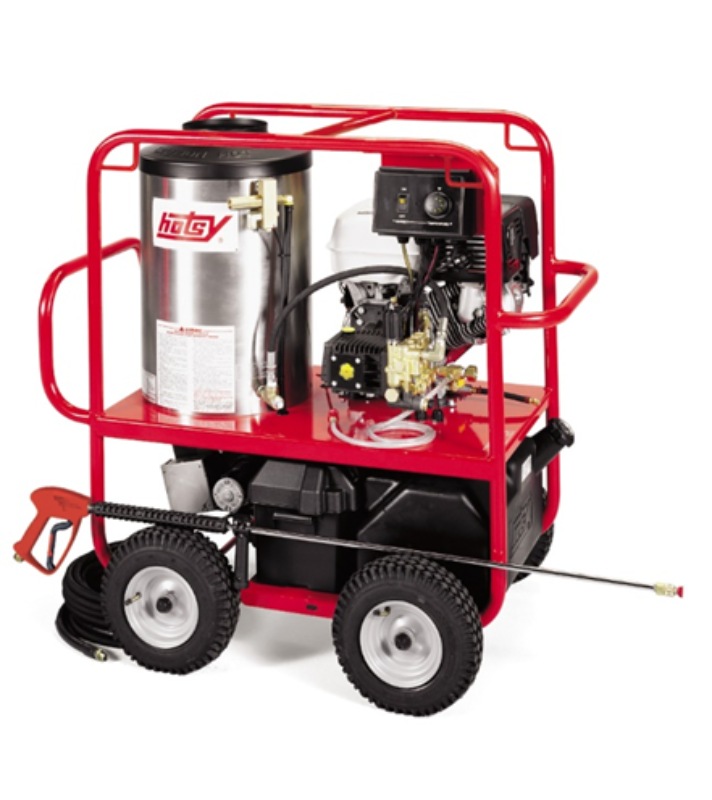 Diesel pressure washer with heavy-duty engine and portable design