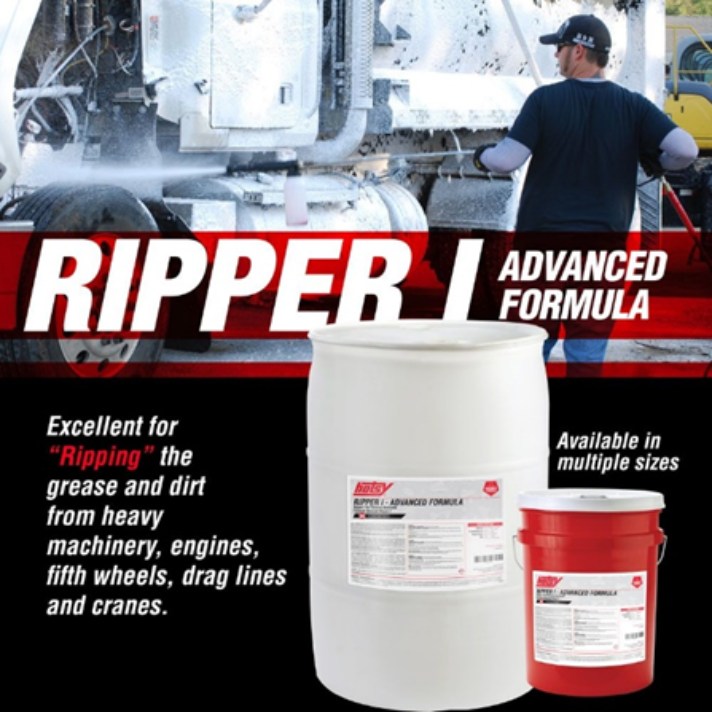 Ripper I degreaser for cleaning heavy machinery and industrial equipment
